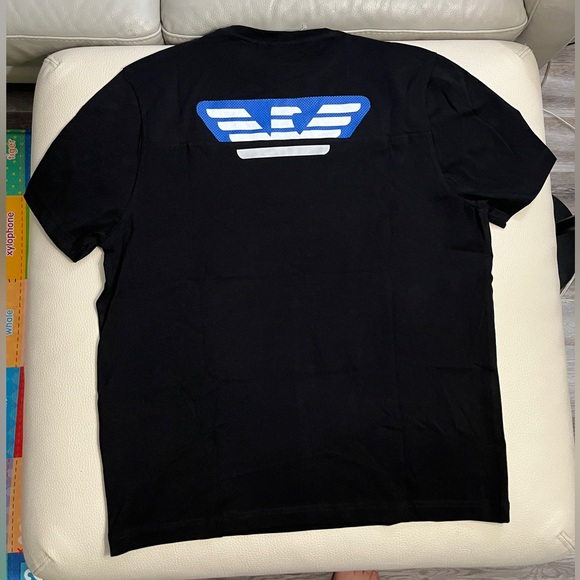 NWT - Emporio Armani EA7 Men’s Big Eagle Logo T Shirt - Size XL - Picture 7 of 9